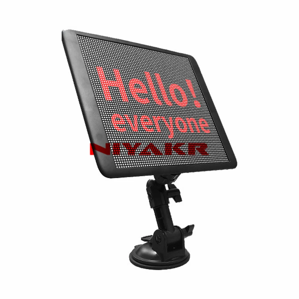 64x64 Dots Mini LED Car Display Bluetooth APP Remote Control Emoticon LED Sign Car Rear Window