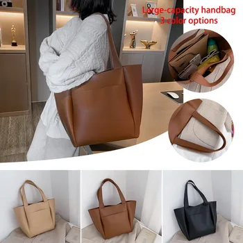 

Women handbag large capacity shoulder bags high quality PU leather shoulder bags ladies wild bags sac a main femme 2020
