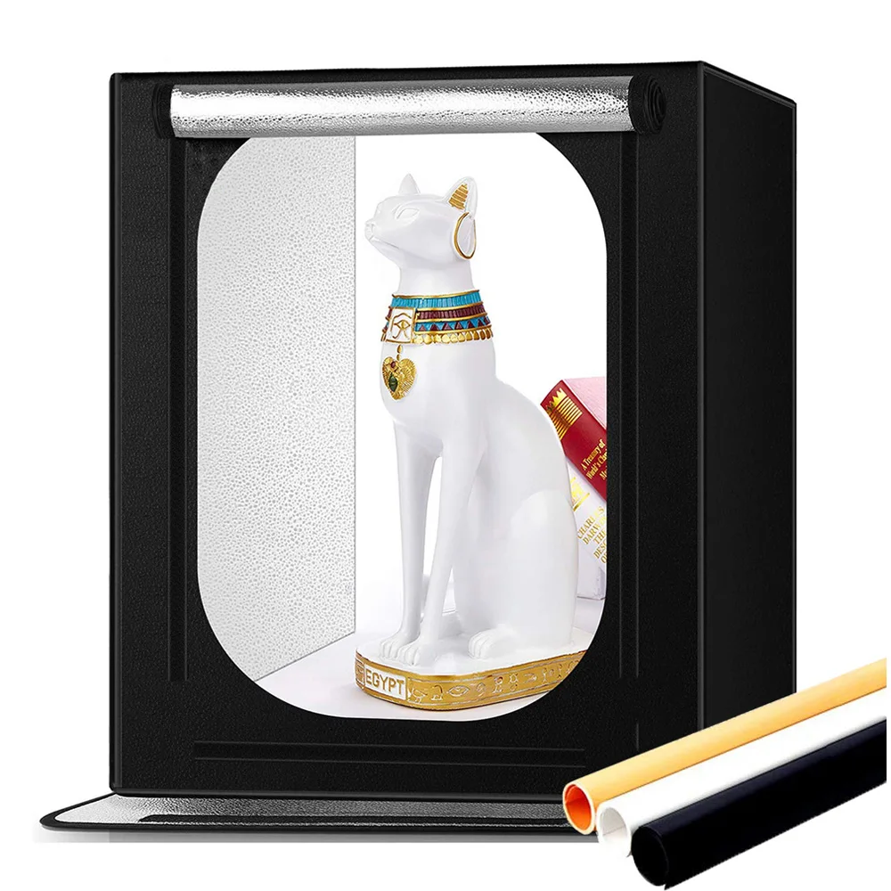 

60*60*60cm LED Photo Studio Folding Photo Tent Portable Lightbox 24 inch Softbox Light Box for Product Toy Photography Shoot