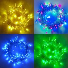 

Fairy 10m 100LED String Strap Light Lamp Outdoor Home Garden Christmas Wedding Xmas Holiday Lights Birthday Party Decor 6 Colors