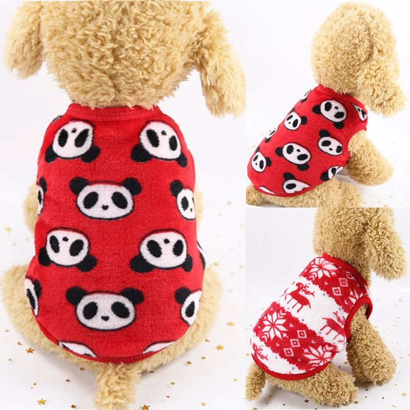 

1pc Dog Cat Clothes Warm Winter Dog Sweater Pet Flannel Warm Cartoon Series Cute Pet Sweatshirt Puppy Dog Cat Costume Clothing