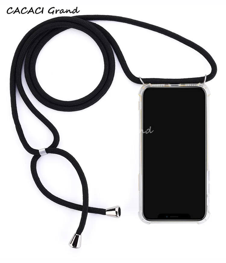 Etui Прозрачный чехол для телефона samsung Galaxy S10 Plus 5G S9 S8 plus S10e s7 edge ремешок через плечо веревка шнур чехол coque