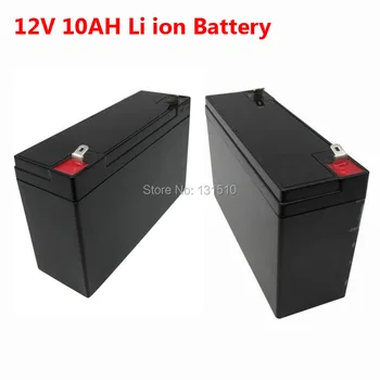 

Wholesale 10pcs/lot 12v Dc Motor Lithium Battery 12v 10ah Rechargeable Battery Pack with BMS for 12v Medical Device Camera Ebike