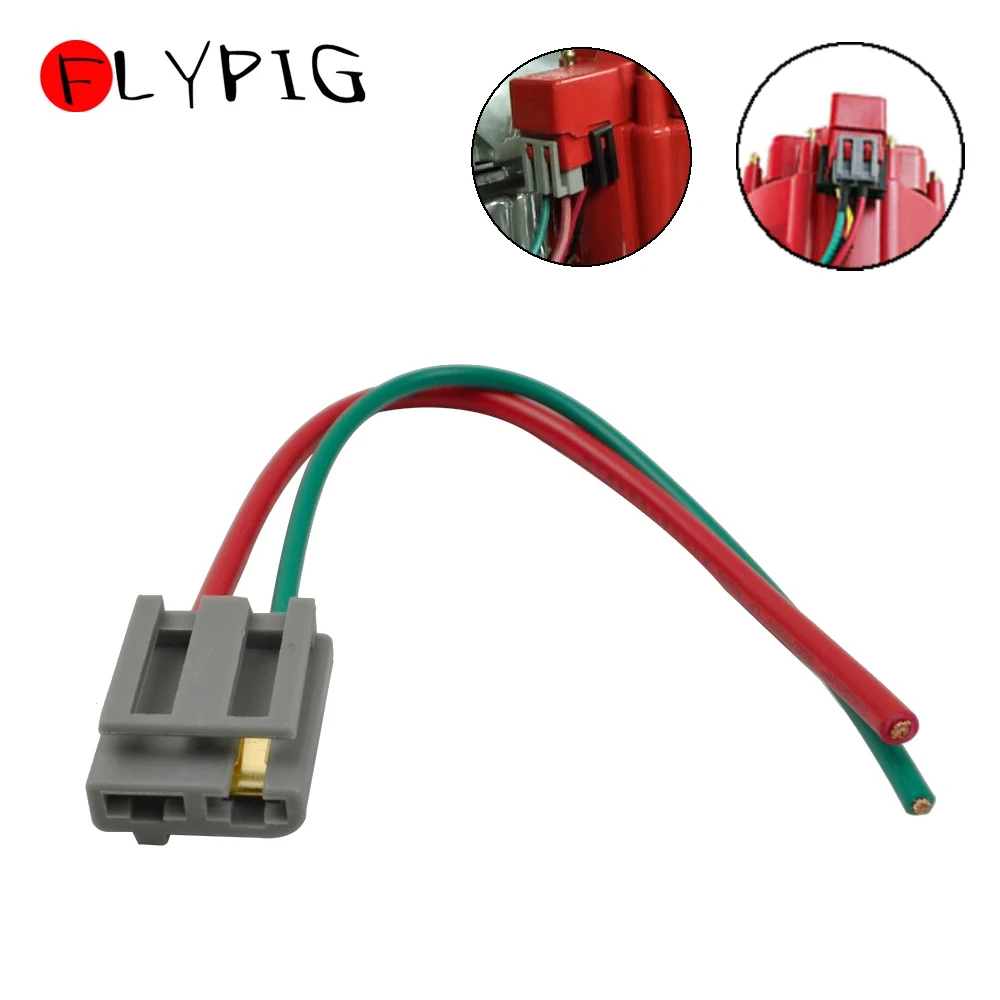 2 Wire 170072 HEI Distributor Battery & Tachometer Pigtail Wire