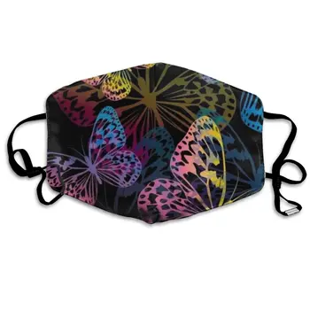 

Butterfly Black print Dustproof and windproof mask, washable and reusable, suitable for outdoor sports