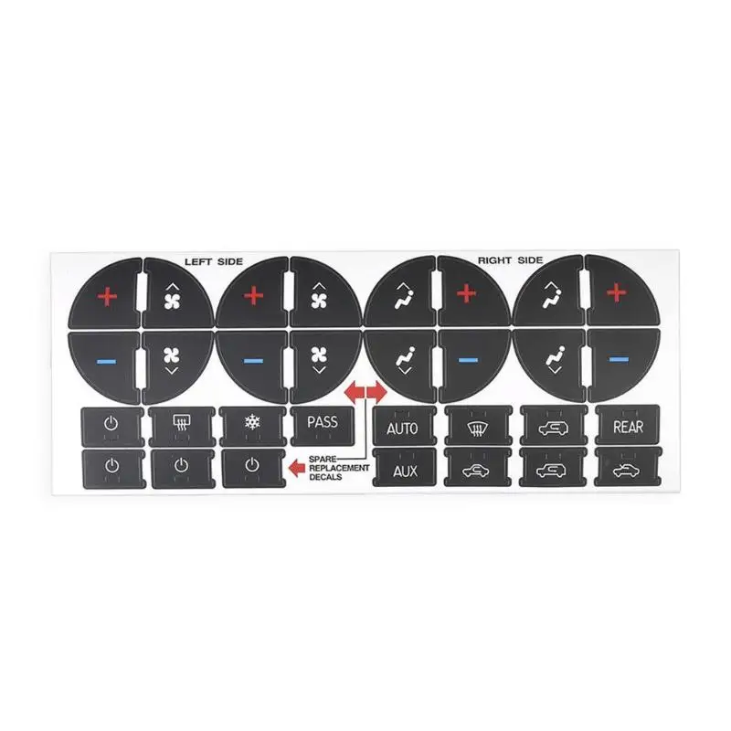 

Portable 31pcs Climate Control Heater A/C Button Repair Kit Decals Stickers for GMC New Arrival
