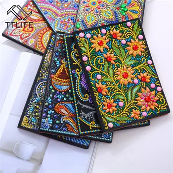 

5D DIY Special Shaped Diamond Painting Notebook Diary Book 50 Pages Sketchbook Embroidery Diamond Cross Stitch Christmas Gifts