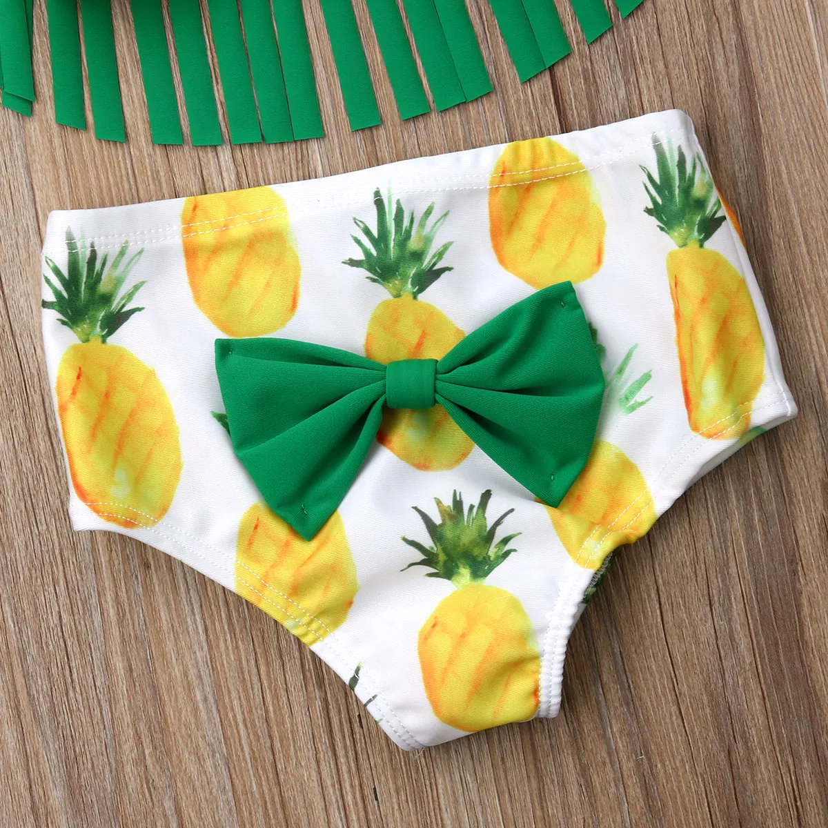 Новинка милый женский купальник с бахромой и принтом ананасов летняя пляжная