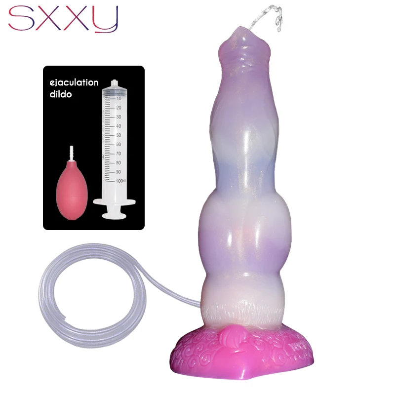 Sxxy Fantasy Dog Thick Dildo With Big Knot For Women Suction Cup Vagina Masturbate Huge Animal Penis Exotic Adults Anal Sex Toys - Dildos picture
