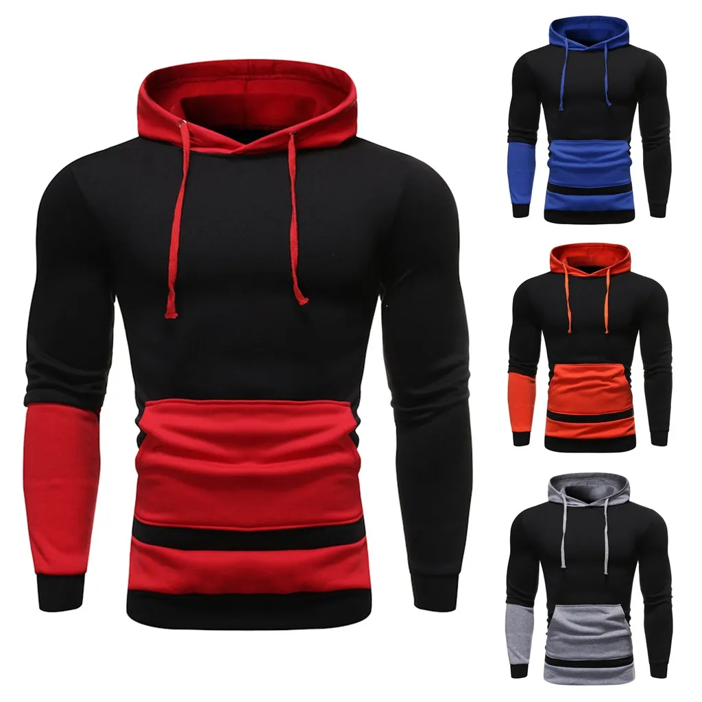 Vete для мужчин t femme мужские толстовки осень зима длинный рукав с капюшоном Slim Fit мужской свитер с капюшоном верхняя одежда с рисунком Топы Блузка