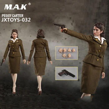 

JXTOYS-032 For Collection 1/6 Scale 12 inches Captain America Girlfriend Peggy Carter Full Set Doll Model for Fans GIfts