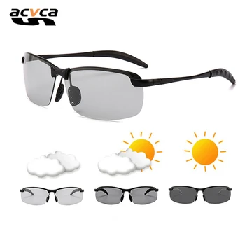 

ACVCAS Photochromic Sunglasses Men Polarized Chameleon Glasses Male Change Color SunGlasses Day Night Vision Driving Eyewear