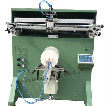 

semi auto container screen machine for single colog label printing