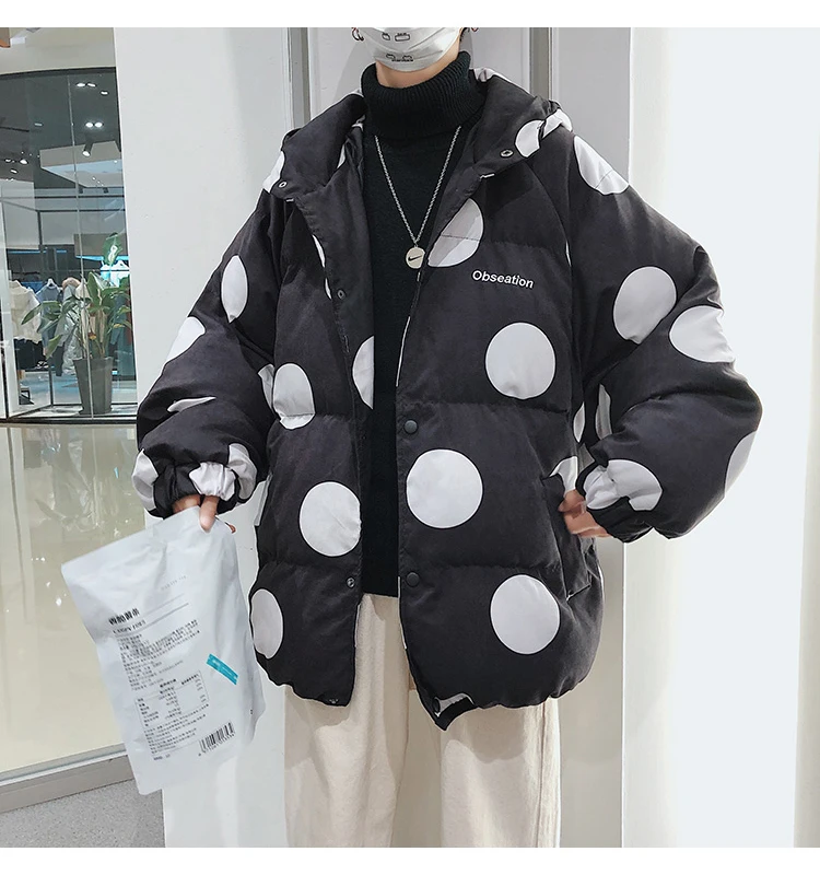 LAPPSTER с оборками в Корейском стиле; зимняя куртка Зимняя парка японский мужская с капюшоном куртка-пузырь в стиле «хип-хоп» толстый пуховик пальто
