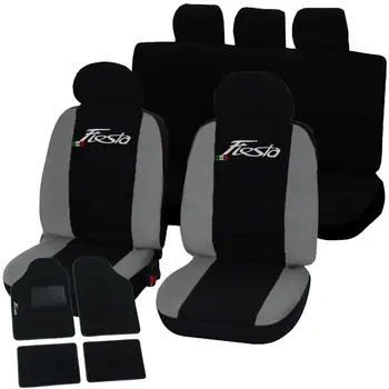 

COPRISEDILI FORD FIESTA NERO - GRIGIO CHIARO CON TAPPETINI MOQUETTE