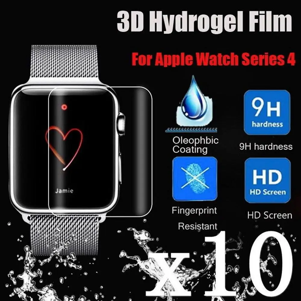 1/5/10 шт. Гидрогелевая 3D полноэкранная пленка 9H HD Прозрачная защита 38/40/42/44 мм для