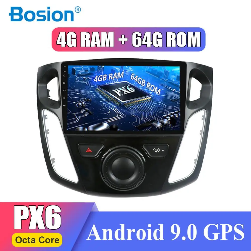 4G ram Android 9,0 gps автомобильный dvd плеер с навигацией плеер для Ford для Focus 2012- мультимедиа 2 din радио рекордер камера заднего вида