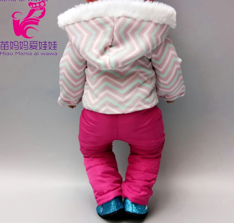 Baby Doll Clothes Ski Jacket Pants Set 18 Inch American Doll Clothes Winter Coat