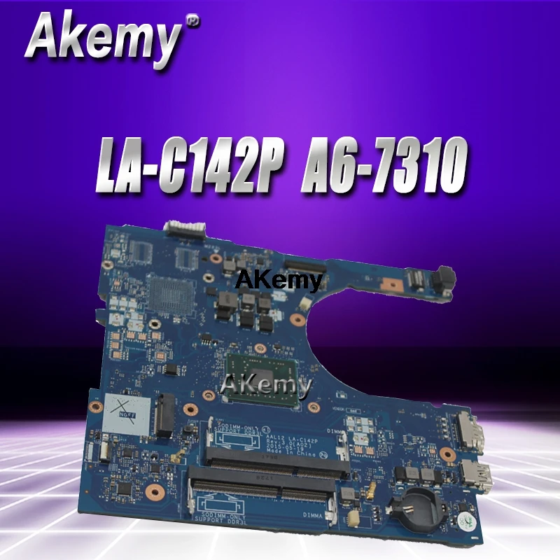 

For DELL Inspiron 5555 5755 Laptop Motherboard A6-7310 CPU CN-0THKRW 0THKRW AAL12 LA-C142P MAIN BOARD