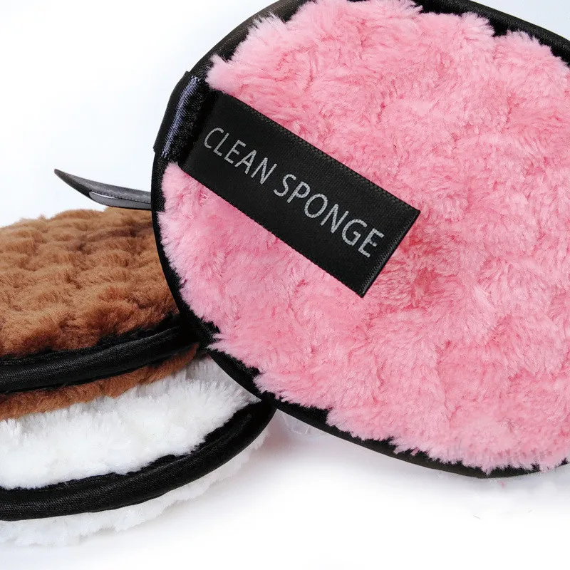 1pc Soft Microfiber Makeup Remover Face Cleaner Washable Reusable