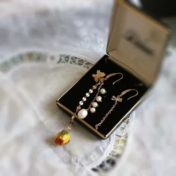 

E03-0073 Hot Fashion Jewelry Big Flowers Mixed Color dangle Earrings Beach Resort Party Statement earring for gift for woman