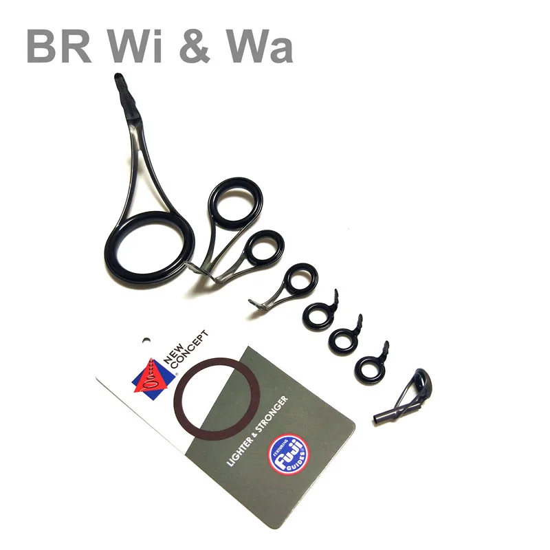 Фото Комплект направляющих BR Wi & Wa FUJI BCLYOG + BCLOG, высококачественный комплект направляющих, один набор, 8 шт. ремонтных направляющих для удочки №4
