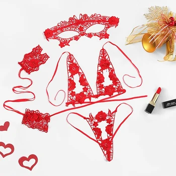 

4Pcs Sexy Lingerie Femme Push Up Bra Set Invisible Sexy Underwear Plus Size Bras For Women Transparent Strapless Lace Bralette