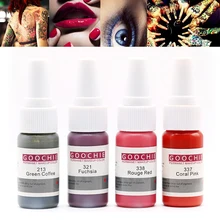 Goochie Перманентный макияж профессиональный микроблейдинг бровей татуировки паста пигмент Микро Пигмент 33 Цвета