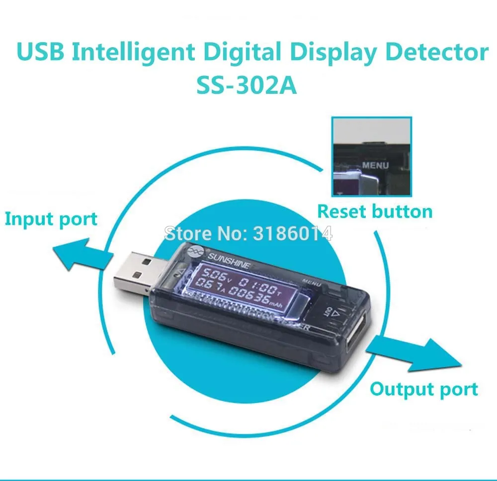Прибор для проверки емкости зарядного устройства ЖК дисплея QC 4 0 USB зарядное