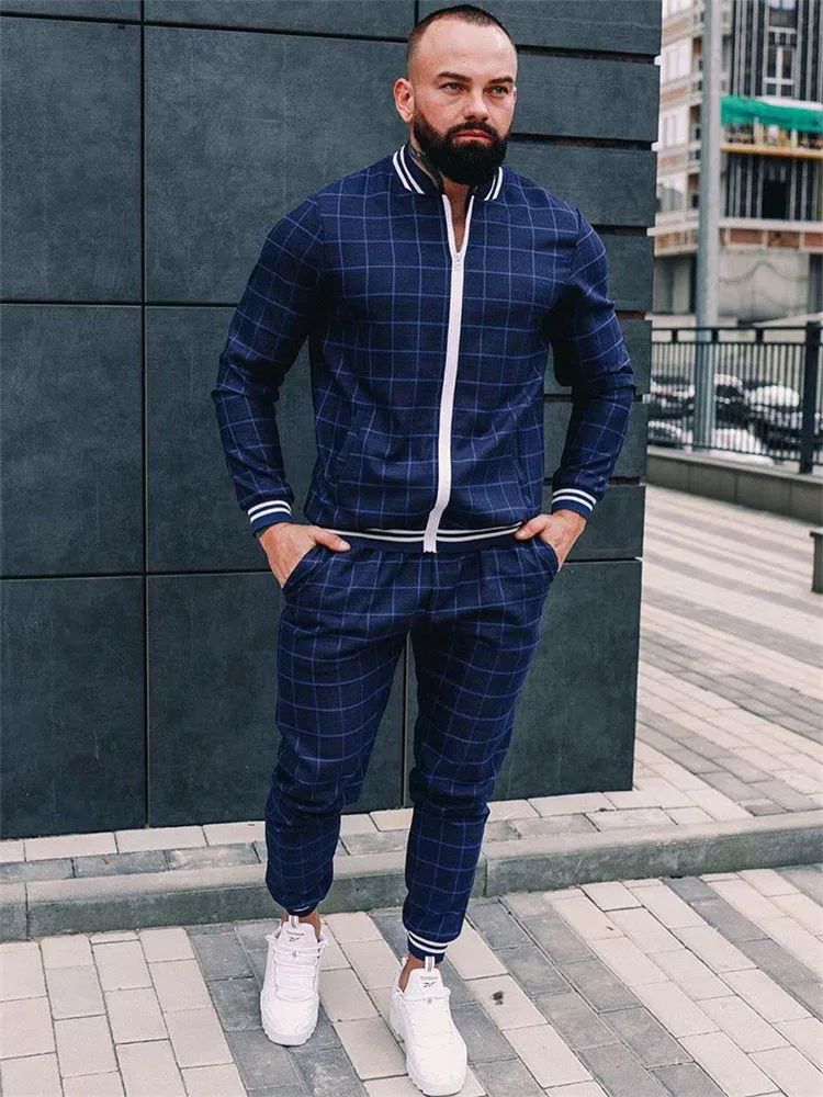 

Spring And Autumn Festival 2020 New Casual Fashion Sportswear Two-Piece Hot In Europe And America Mђжские Kомплек