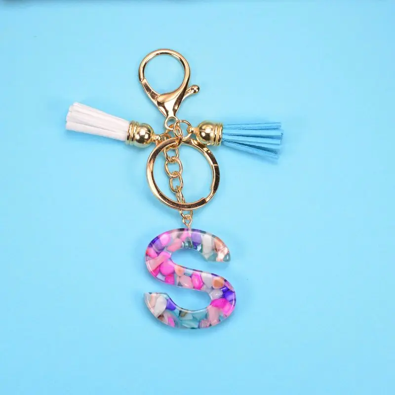 Color Women Men Unisex Resin Keychain With Tassel Cute Fashion Letters Pendant Chain Valentines Day Jewelry Gift Sleutelhanger Key Chains Aliexpress