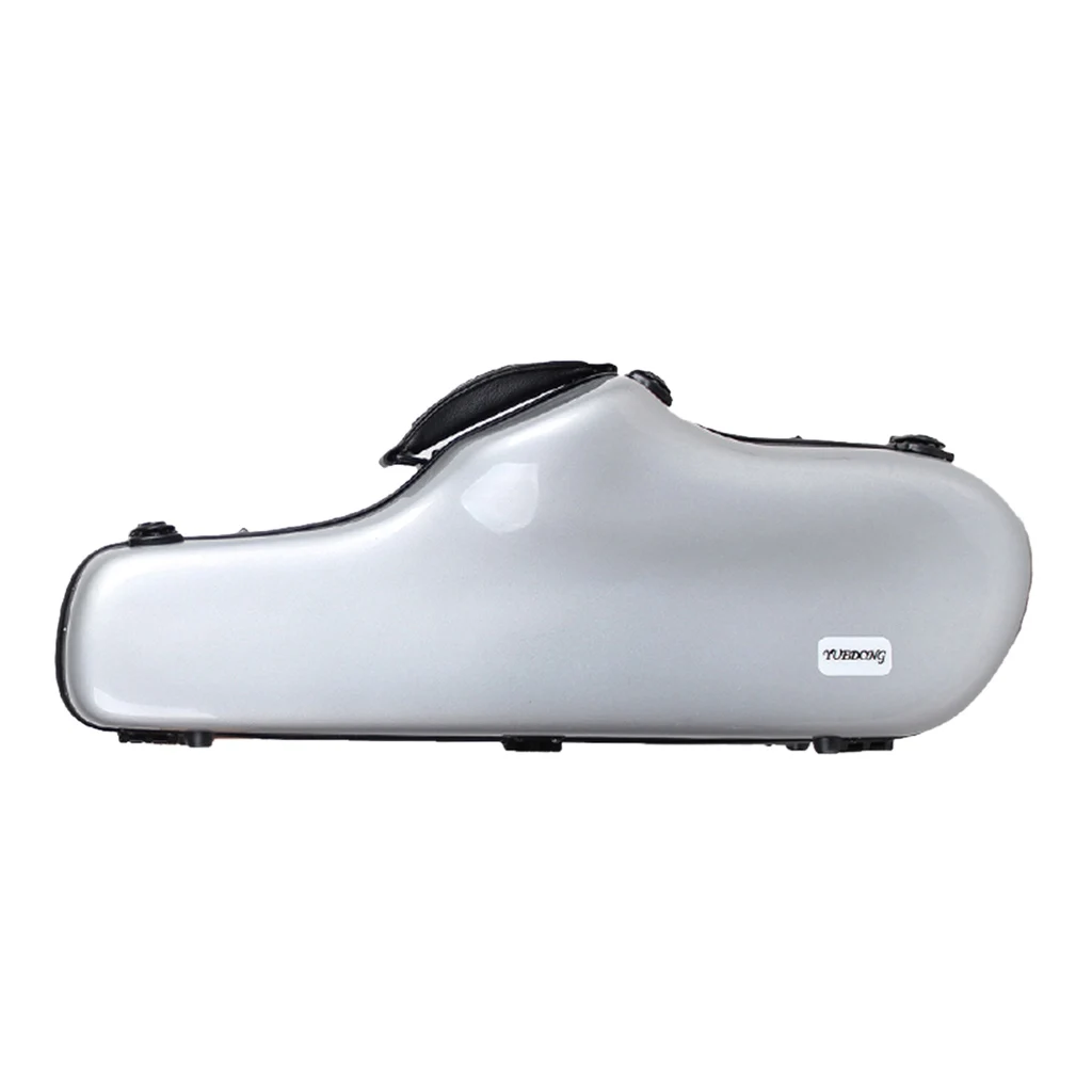 High-end Ee Alto Saxophone Case Fiberglass Hardshell Alto Sax Carrying Case with Strap Handle