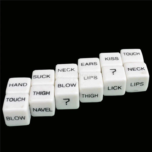 2pcs Funny Adult Love Sex Humour Romance Erotic Craps Dice Pipe Toys Gifts