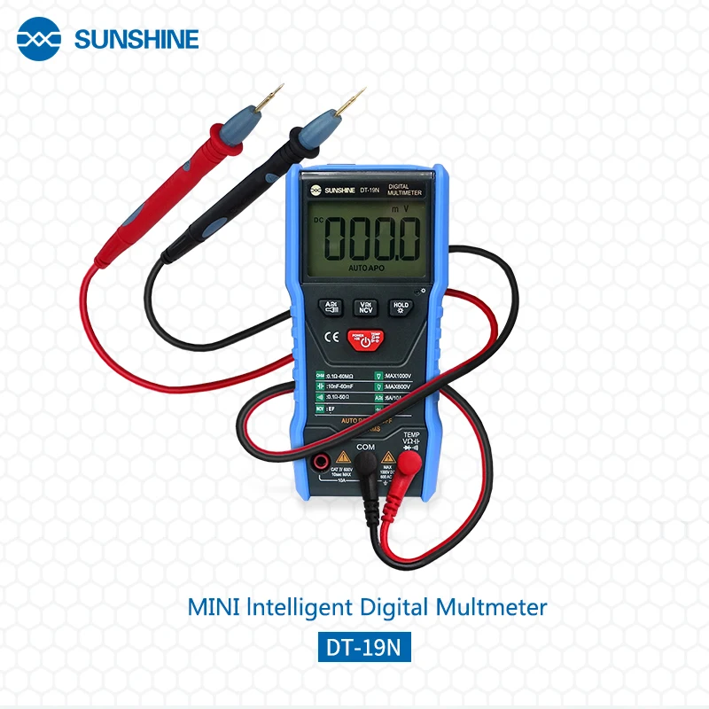 SUNSHINE DT 19N Высокая точность цифровой мультиметр цифровые мини интеллигентая (ый)
