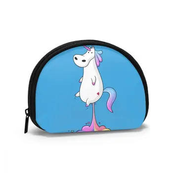 

Wallets Women Zipper Coin Purses Clutch Wallet Female Money Credit Card Holder Cute Fat Unicorn Farting Rainbow