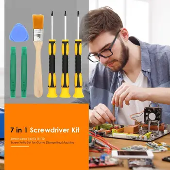 

7 in One Game Machine Teardown Screwdriver Set for Switch Xbox360 T6 T8 T10 Elaborate Manufacture Prolonged Durable