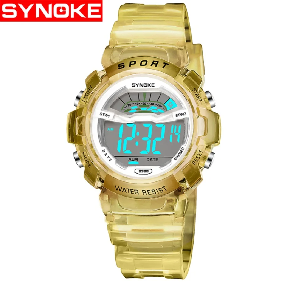 SYNOKE Kids Watch LED Digital Wrist Watches for Boy Girl Saat Calendar 30M Water Resistant Alarm 2