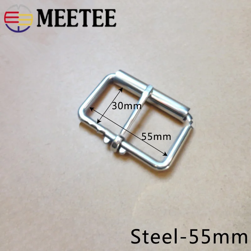 Meetee, 1 шт./2 шт., ID27-60mm, нержавеющая сталь, пряжка для ремня, металлическая одинарная игла, роликовая пряжка для ремня, аксессуары для рукоделия