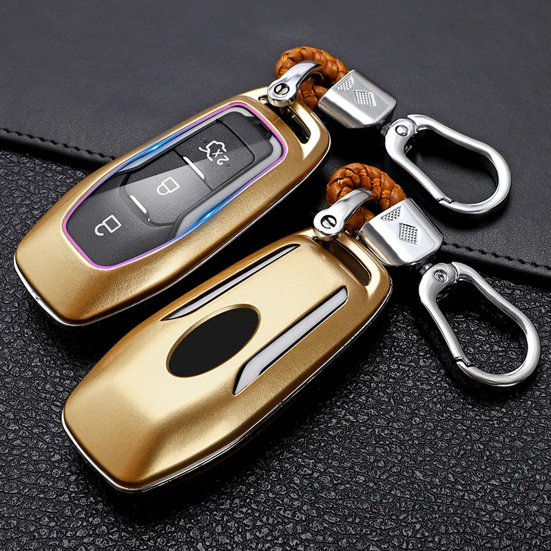 Sleek Carbon Fiber Car Key Cover Case - Premium Car Accessory