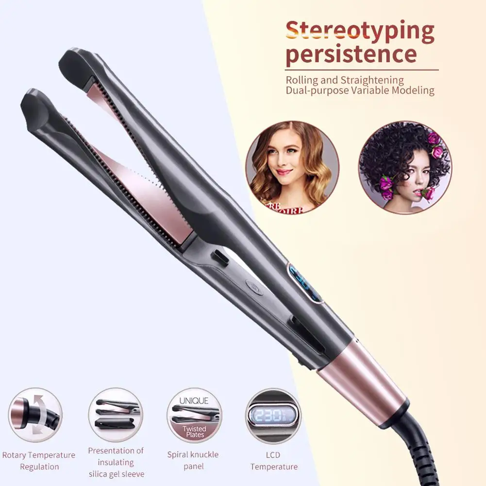 

Professional 2 In 1 Multi-Function Curling Wet & Dry Iron Hair Curler Styling Tools Curlers Wand Waver Curl Automatic Curly Air