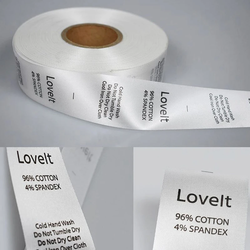 Clothing Labels width 3cm Washing clothing clothes cloth curtain printing labels washing water cloth collar label processing