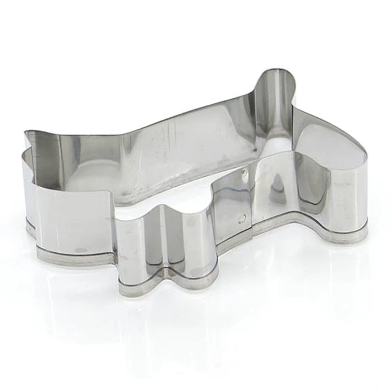 3pcs Stainless Steel Animal Pet Bone Cookie Cutter Mold 3D Sugarcraft Pastry Biscuit Fondant Cake Baking Mold DIY Decorating