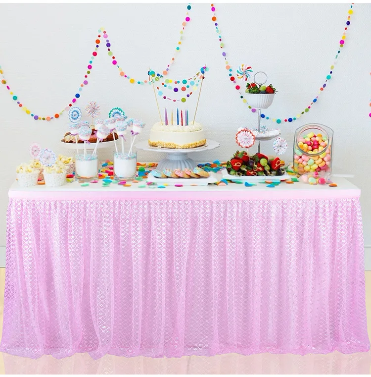 Новинка, 10 слойная волнистая круглая юбка для стола, вечерние принадлежности русалки, единорога, украшения для дня рождения, свадебного стола - Цвет: Бургундия