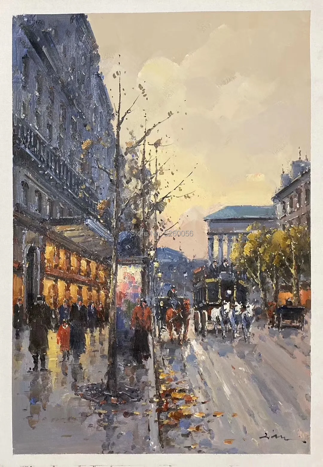 

Busy Tot SELL City Thick Knife Living Room Restaurant Interior Decoration Picture Wall Art Hand Painted Oil Painting