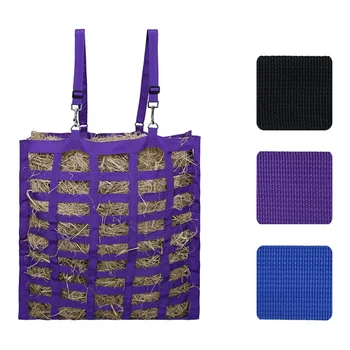 

Super-Tough Four Sided Slow Feed Horse Hay Bag Donkey Feeding Bag Slow Feeder Forage Net Equestrian Feeding Equipment hot
