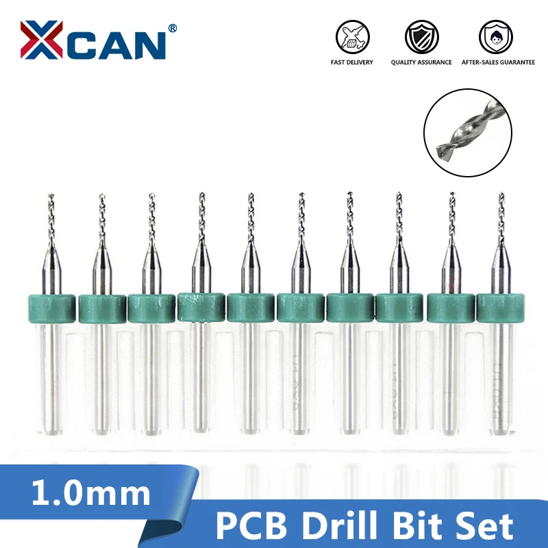 XCAN10mmCarbidePCBDrillBitsSetforPCBCircuitBoardDrilling
