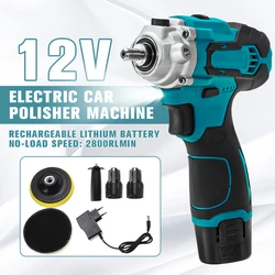 Polisseuse électrique sans fil pour voiture, appareil de nettoyage pour véhicule, vitesse réglable, Rechargeable 12V 