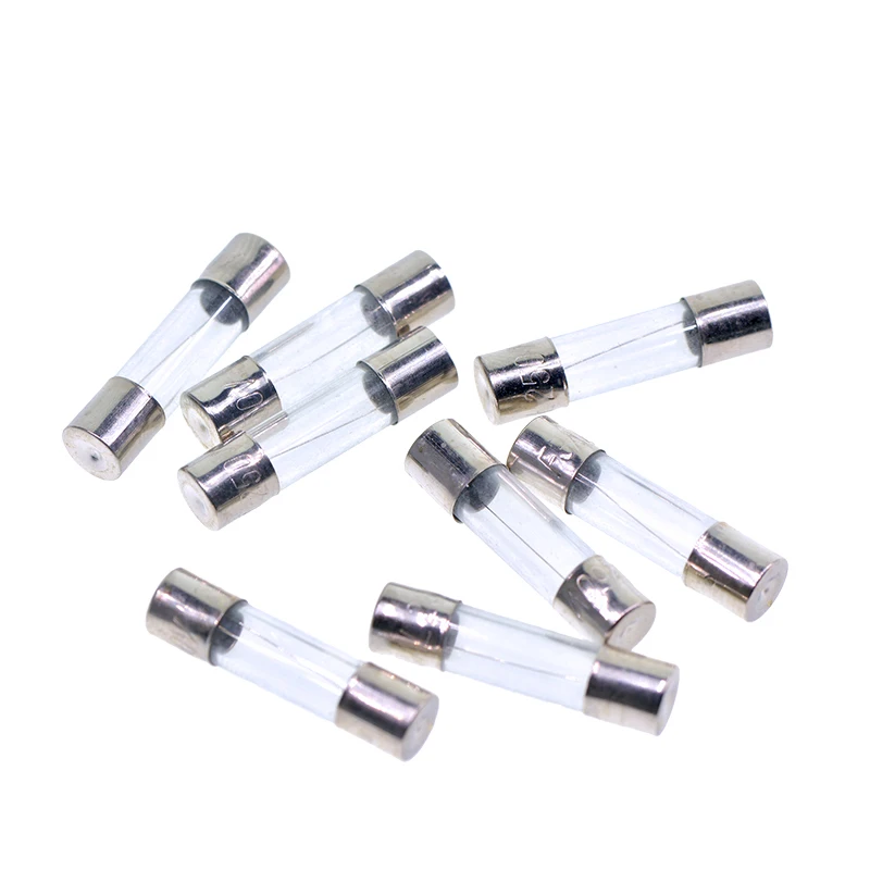 Fast Blow Glass Tube Fuses 5*20mm 6*30mm 10pcs/lot 250V 0.5 1 2 3 4 5 6 8 10 15 20 25 30 A AMP