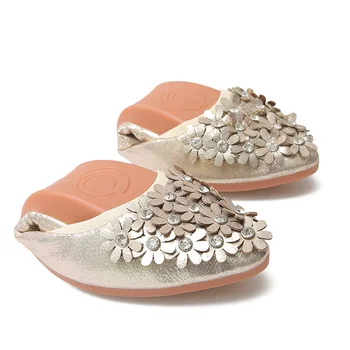 

2020 New Women Flats Ballerina Slip on Flower Slip on Rhinestone Women Oxfords Shoes Casual Ladies Loafers Shoes