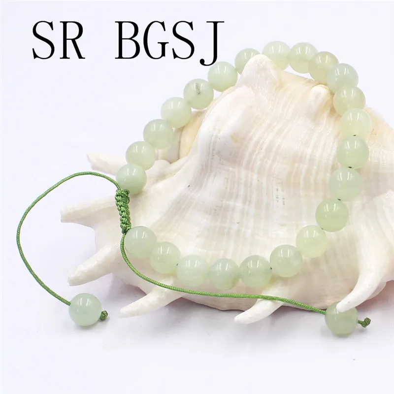 

Free Shipping 6mm 8mm 10mm New Arrival Jewelry Natural Gems Stone Adjustable Hua Show Jades Bracelet